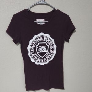 Reflex Shirt California Republic Maroon T-Shirt size L top tee